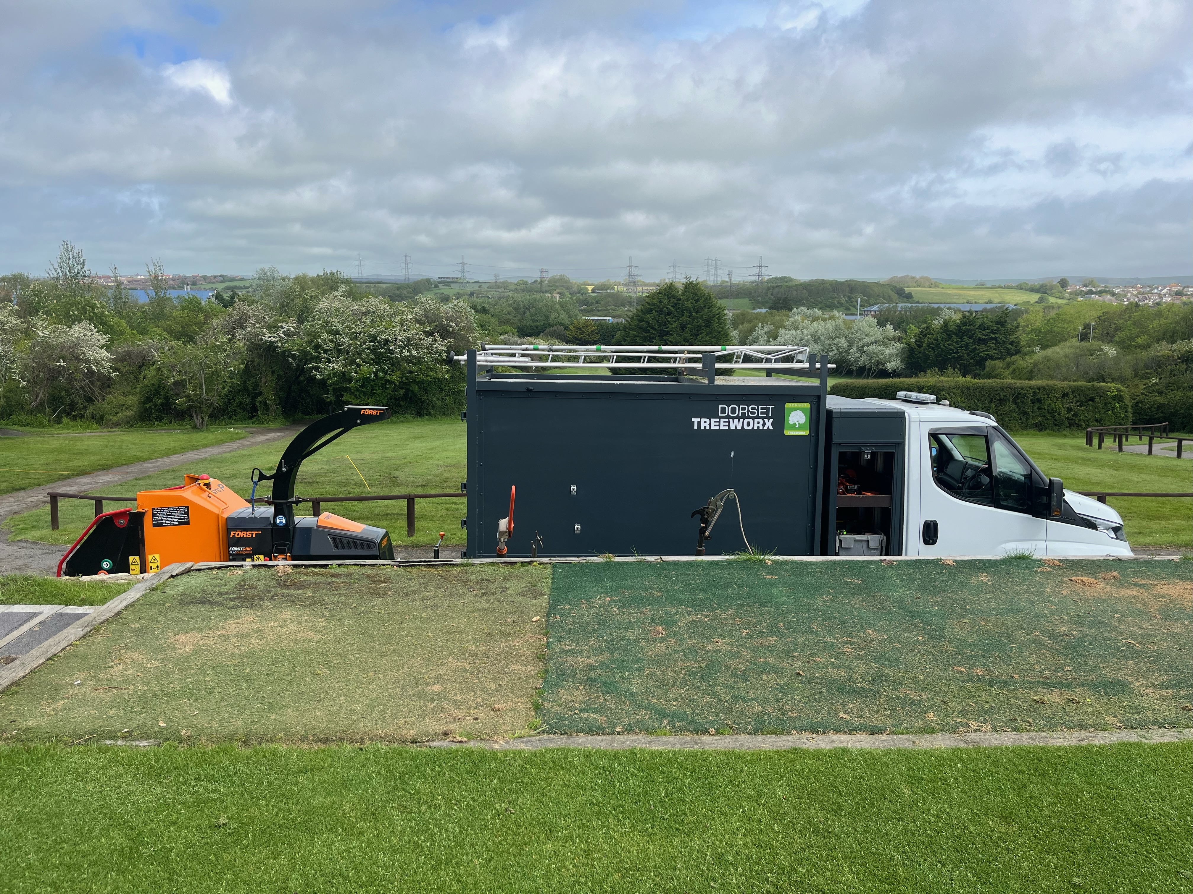 Tree surgeon in Dorchester, Weymouth & Portland offering tree services consisting of tree care, tree removal, stump grinding, hedge trimming, garden maintenance for private residential and commercial clients